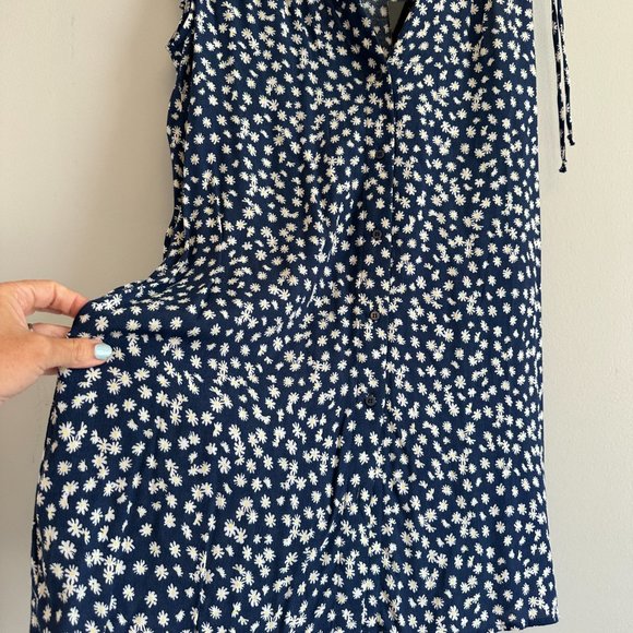 Code x Mode NWT Floral Sleeveless Vneck Button Down Mini Dress Women's MEDIUM - Picture 5 of 8
